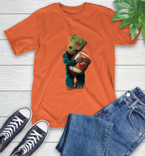 NFL Groot Guardians Of The Galaxy Football Sports San Francisco 49ers T-Shirt 5