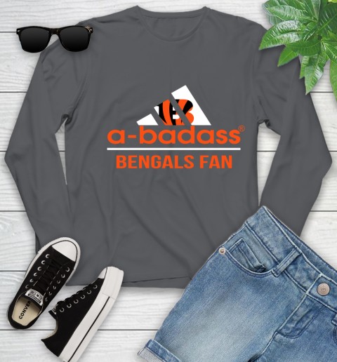 Cincinnati Bengals NFL Football A Badass Adidas Adoring Fan Sports Youth Long Sleeve 9