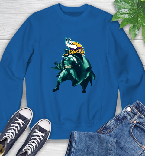 NFL Batman Football Sports Minnesota Vikings Sweatshirt 8