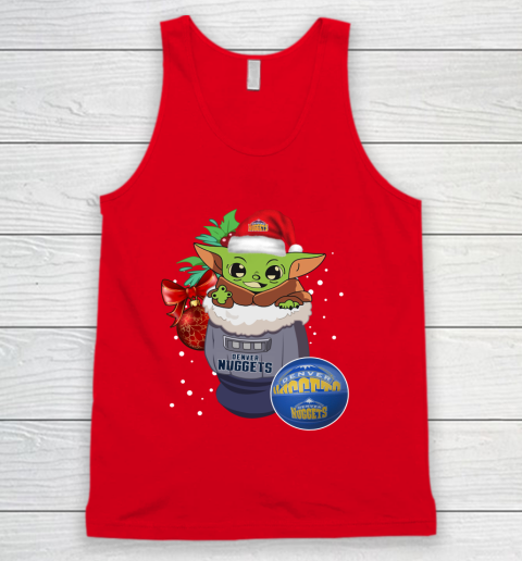Denver Nuggets Christmas Baby Yoda Star Wars Funny Happy NBA Tank Top 6