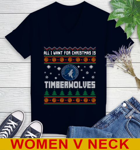 NBA Basketball All I Want For Christmas Is Minnesota Timberwolves 74