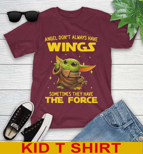 Baby Yoda Angel Don't Always Have Wings They Have The Force Shirt 101