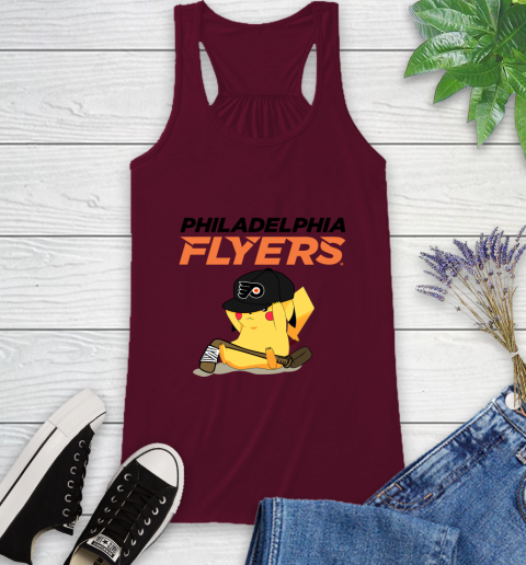 NHL Pikachu Hockey Sports Philadelphia Flyers Racerback Tank 3