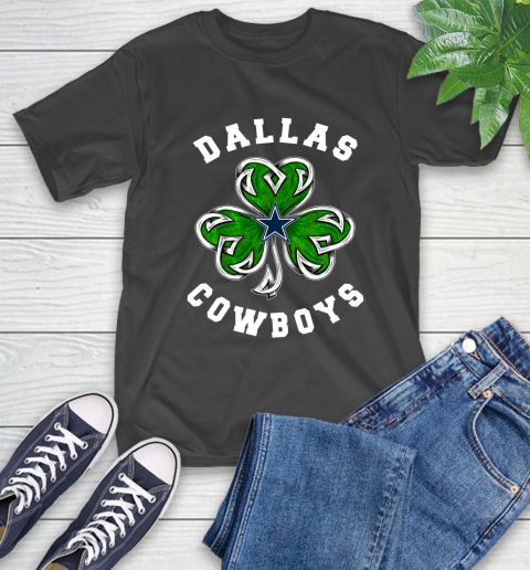 NFL Dallas Cowboys Three Leaf Clover St Patrick's Day Football Sports T-Shirt