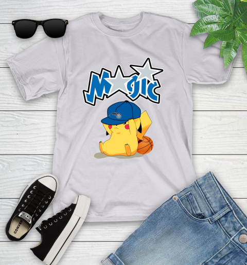 NBA Pikachu Basketball Sports Orlando Magic Youth T-Shirt 4