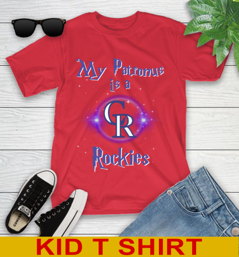 MLB Baseball Harry Potter My Patronus Is A Colorado Rockies Youth T-Shirt 11