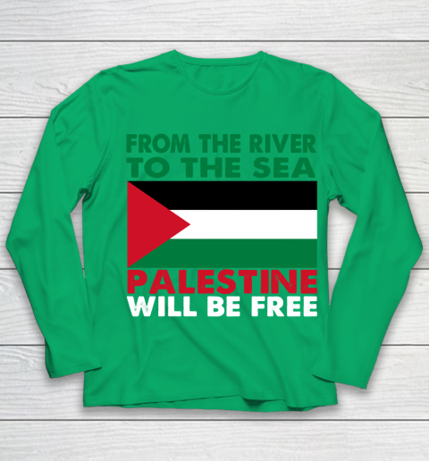 From The River To The Sea Palestine Will Be Free Youth Long Sleeve 4