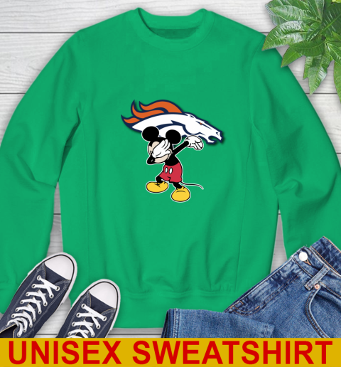 Denver Broncos NFL Football Dabbing Mickey Disney Sports Sweatshirt 6
