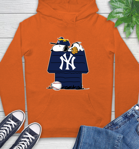 New York Yankees Snoopy And Charlie Brown Sit Under Moon Peanuts Halloween  shirt, hoodie, sweater, long sleeve and tank top