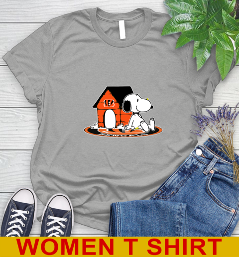 NFL Football Cincinnati Bengals Snoopy The Peanuts Movie Shirt Women's T-Shirt 11