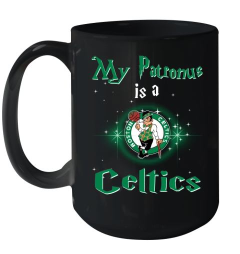 NBA Basketball Harry Potter My Patronus Is A Boston Celtics Ceramic Mug 15oz