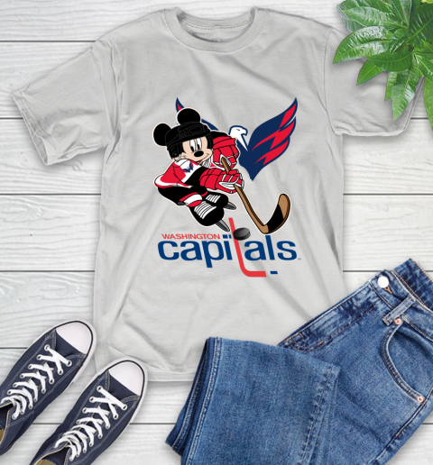 NHL Washington Capitals Mickey Mouse Disney Hockey T Shirt T-Shirt 13