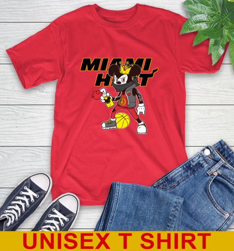 Miami Heat NBA Basketball Mickey Peace Sign Sports T-Shirt 10