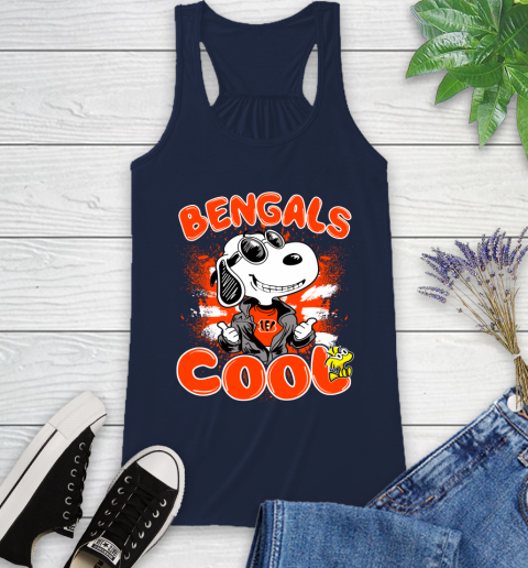 NFL Football Cincinnati Bengals Cool Snoopy Shirt Racerback Tank 8