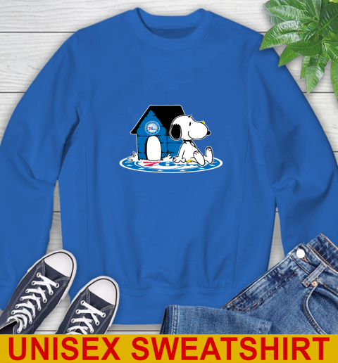 NBA Basketball Philadelphia 76ers Snoopy The Peanuts Movie Shirt Sweatshirt 9