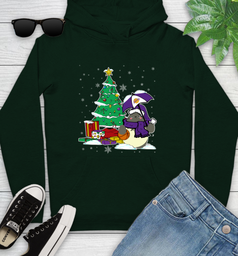 Los Angeles Lakers NBA Basketball Cute Tonari No Totoro Christmas Sports (1) Youth Hoodie 14