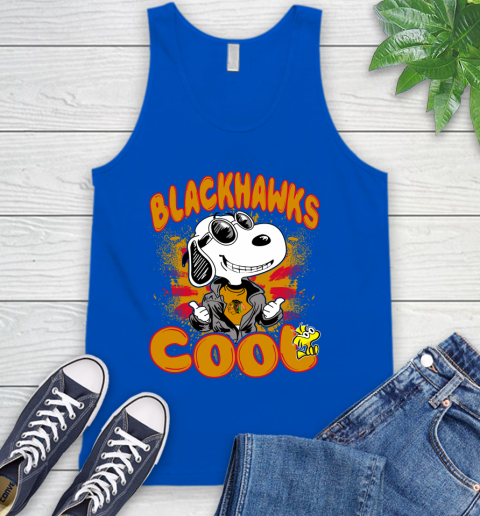 NHL Hockey Chicago Blackhawks Cool Snoopy Shirt Tank Top 4