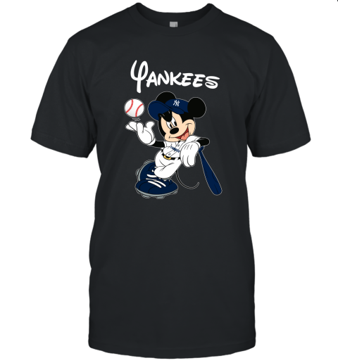 Baseball Mickey Team New York Yankees Unisex Jersey Tee