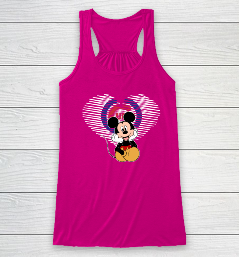 MLB Chicago Cubs The Heart Mickey Mouse Disney Baseball Racerback Tank 7