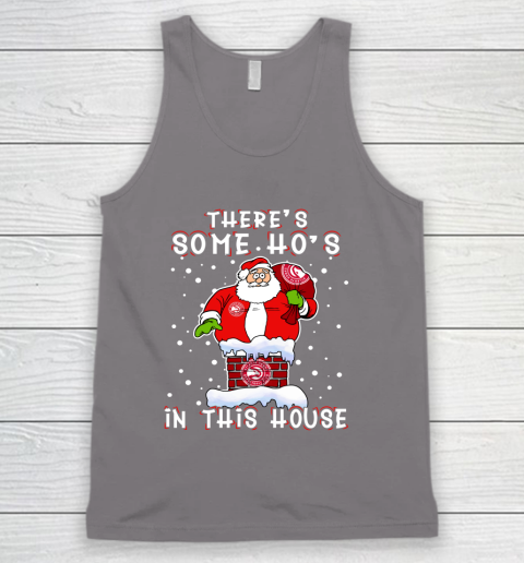 Atlanta Hawks Christmas There Is Some Hos In This House Santa Stuck In The Chimney NBA Tank Top 6
