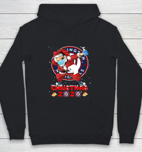 Washington Nationals Funny Santa Claus Dabbing Christmas 2020 MLB Youth Hoodie