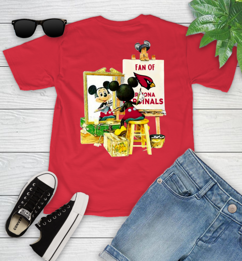 NFL Football Arizona Cardinals Mickey Drawing Shirt 104