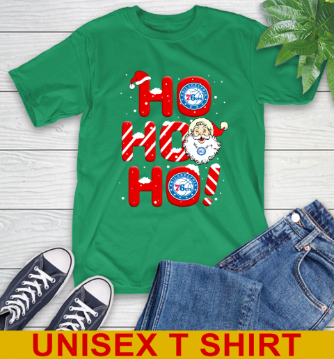 Philadelphia 76ers NBA Basketball Ho Ho Ho Santa Claus Merry Christmas Shirt T-Shirt 7