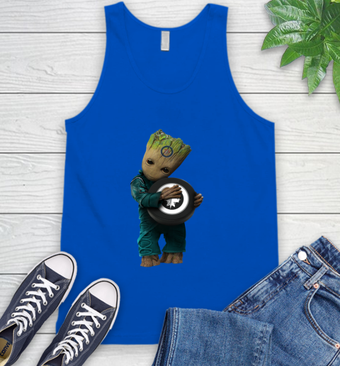 NHL Groot Guardians Of The Galaxy Hockey Sports Winnipeg Jets Tank Top 5