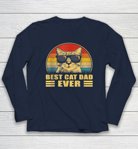 Best Cat Dad Ever Bump Fit Father's Day Gift Daddy Long Sleeve T-Shirt 2