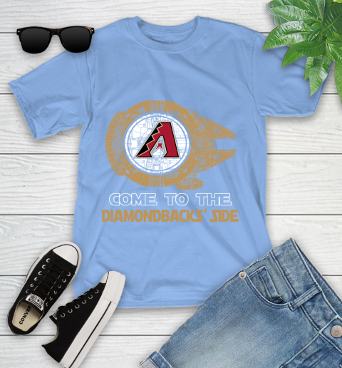 MLB Come To The Arizona Diamondbacks Side Star Wars Baseball Sports Youth T-Shirt 15