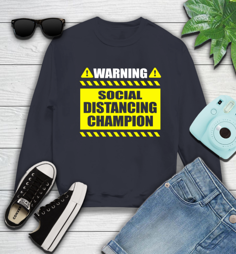 Coronavirus Shirt  Warning Social Distancing Champion 107