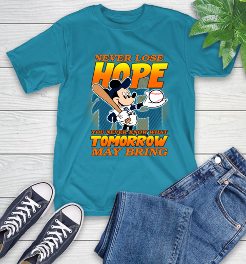 Detroit Tigers MLB Baseball Mickey Disney Never Lose Hope T-Shirt 9