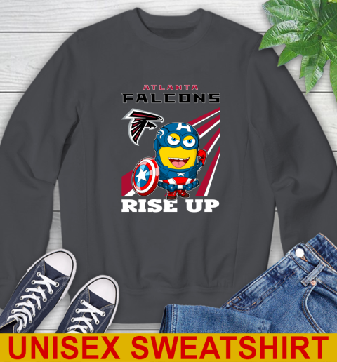 NFL Football Atlanta Falcons Captain America Marvel Avengers Minion Shirt Sweatshirt 7