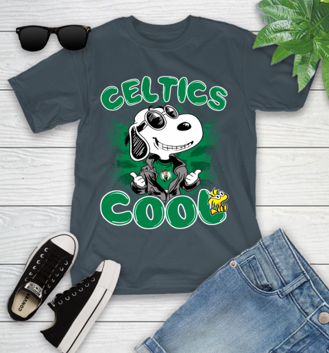 NBA Basketball Boston Celtics Cool Snoopy Shirt Youth T-Shirt 10 NBA Basketball Boston Celtics Cool Snoopy Shirt Youth T-Shirt - Image 10