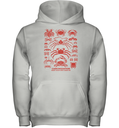 Carcinization Keep Calm Crab On Youth Hoodie - Topshirtpro