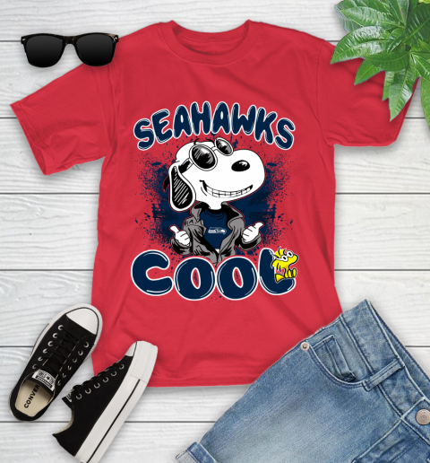 NFL Football Seattle Seahawks Cool Snoopy Shirt Youth T-Shirt 11