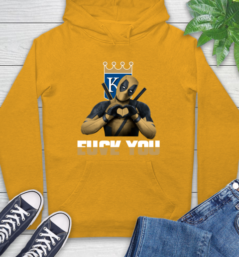 MLB Kansas City Royals Deadpool Love You Fuck You Baseball Sports Hoodie 2