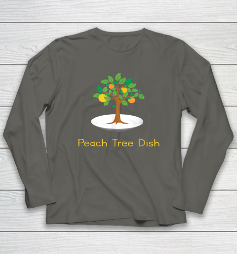 Peach Tree Dish Sarcastic Witty Humor Petri Dish Long Sleeve T-Shirt - Image 5