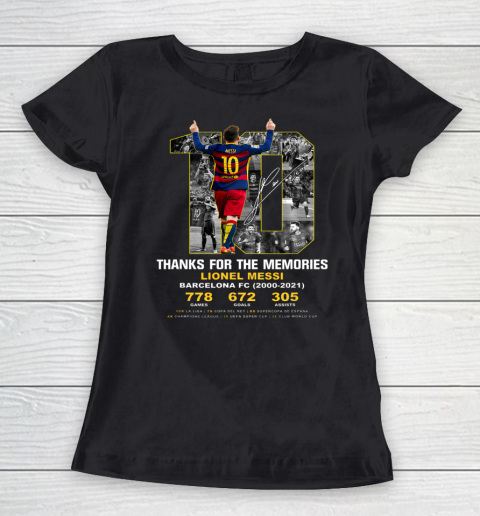 Thank you Messi 2000 2021 memories Women's T-Shirt