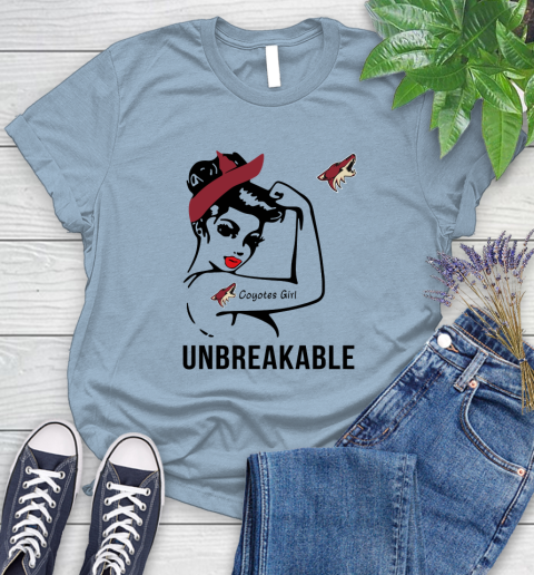 NHL Arizona Coyotes Girl Unbreakable Hockey Sports Women's T-Shirt 6