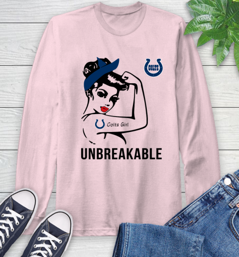 NFL Indianapolis Colts Girl Unbreakable Football Sports Long Sleeve T-Shirt 8