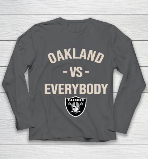 Oakland Raiders Vs Everybody Youth Long Sleeve 6