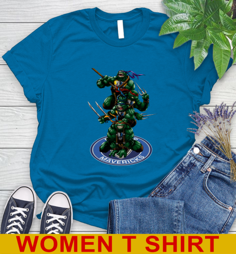 NBA Basketball Dallas Mavericks Teenage Mutant Ninja Turtles Shirt Women's T-Shirt 7