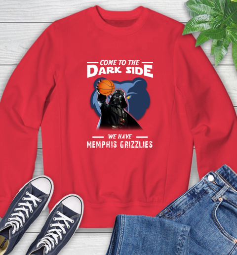 NBA Come To The Dark Side We Have Memphis Grizzlies Star Wars Darth Vader Basketball Sweatshirt 10