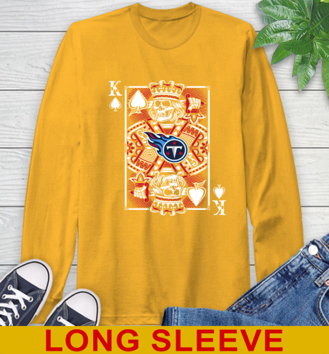 Tennessee Titans NFL Football The King Of Spades Death Cards Shirt Long Sleeve T-Shirt 2