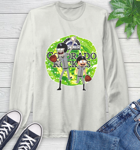 MLB Colorado Rockies Rick And Morty Baseball Sports Long Sleeve T-Shirt 12