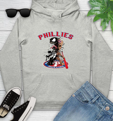 MLB Philadelphia Phillies Baseball Venom Groot Guardians Of The Galaxy Youth Hoodie