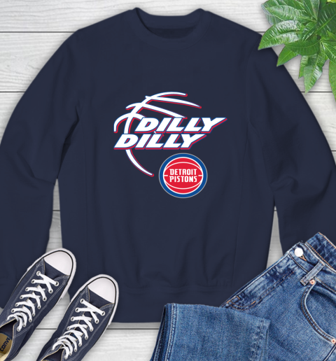 NBA Detroit Pistons Dilly Dilly Basketball Sports Sweatshirt 3