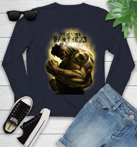 Carolina Panthers NFL Football Hulk Marvel Avengers Sports Youth Long Sleeve 2