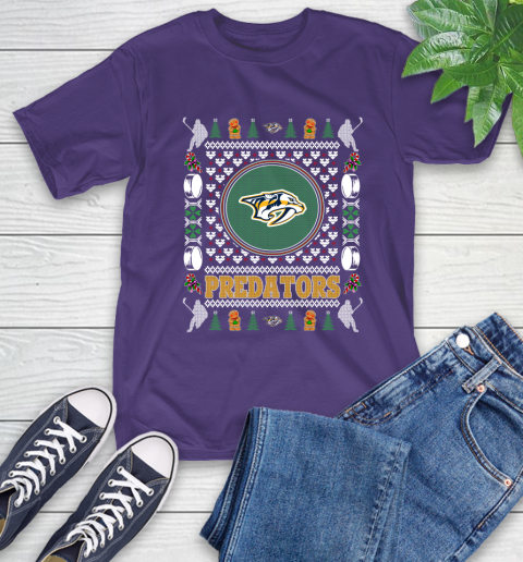Nashville Predators Merry Christmas NHL Hockey Loyal Fan Ugly Shirt 5